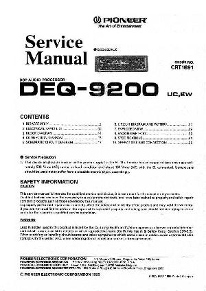Service manual Pioneer DEQ-9200 ― Manual-Shop.ru