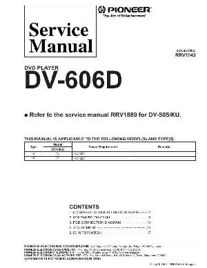 Сервисная инструкция Pioneer DV-606D ― Manual-Shop.ru