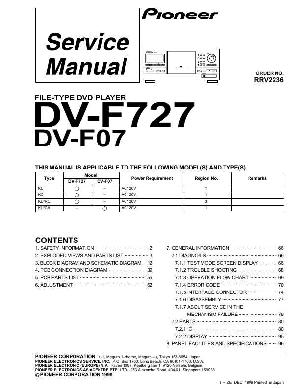 Сервисная инструкция Pioneer DV-F07, DV-F727 ― Manual-Shop.ru