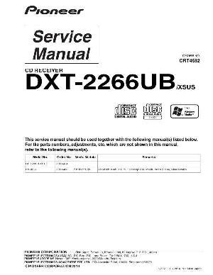 Сервисная инструкция Pioneer DXT-2266UB ― Manual-Shop.ru