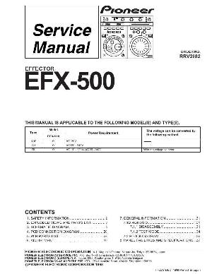 Сервисная инструкция Pioneer EFX-500 ― Manual-Shop.ru