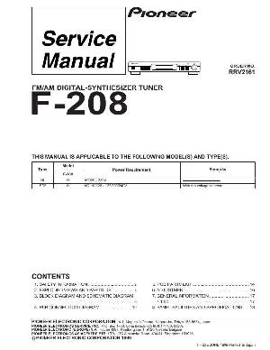 Service manual Pioneer F-208 ― Manual-Shop.ru