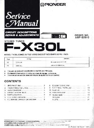 Сервисная инструкция Pioneer F-X30L ― Manual-Shop.ru