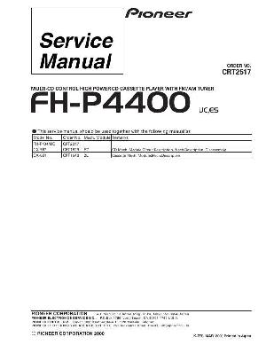 Сервисная инструкция Pioneer FH-P4400 ― Manual-Shop.ru