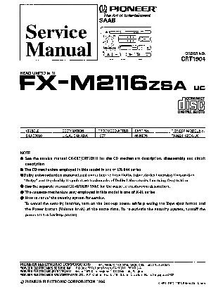 Сервисная инструкция Pioneer FX-M2116 ― Manual-Shop.ru