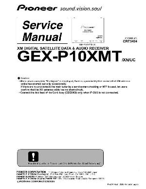 Сервисная инструкция Pioneer GEX-P10XMT ― Manual-Shop.ru