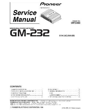 Сервисная инструкция Pioneer GM-232 ― Manual-Shop.ru