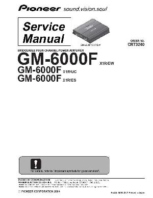 Сервисная инструкция Pioneer GM-6000F ― Manual-Shop.ru