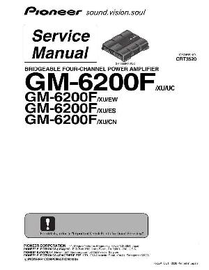 Сервисная инструкция Pioneer GM-6200F ― Manual-Shop.ru