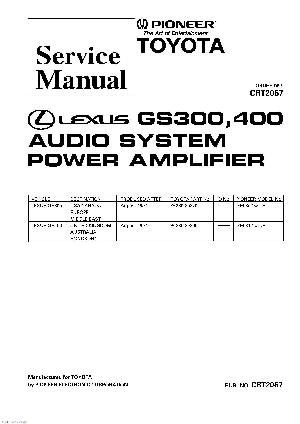 Сервисная инструкция Pioneer GM-8076, 8176 ― Manual-Shop.ru