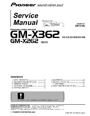 Сервисная инструкция Pioneer GM-X262, GM-X362 ― Manual-Shop.ru