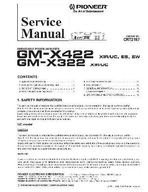 Service manual Pioneer GM-X322, GM-X422 ― Manual-Shop.ru