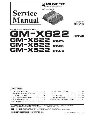 Сервисная инструкция Pioneer GM-X522, GM-X622 ― Manual-Shop.ru