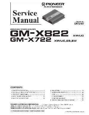 Сервисная инструкция Pioneer GM-X722, GM-X822 ― Manual-Shop.ru