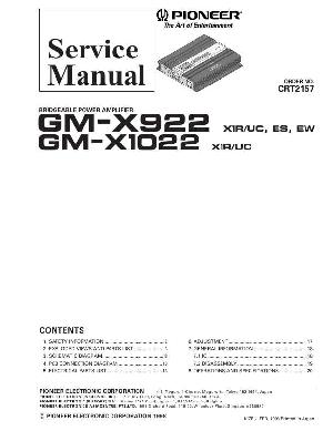 Service manual Pioneer GM-X922, GM-X1022 ― Manual-Shop.ru