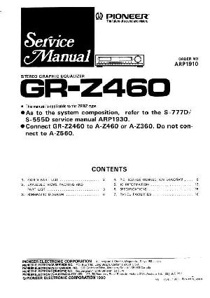 Сервисная инструкция Pioneer GR-Z460 ― Manual-Shop.ru