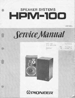 Сервисная инструкция Pioneer HPM-100 ― Manual-Shop.ru