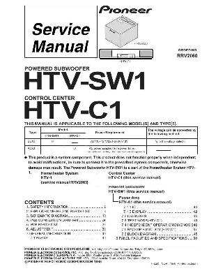 Сервисная инструкция Pioneer HTV-SW1, HTV-C1 ― Manual-Shop.ru