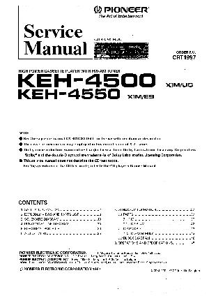 Сервисная инструкция Pioneer KEH-4500, 4550 ― Manual-Shop.ru
