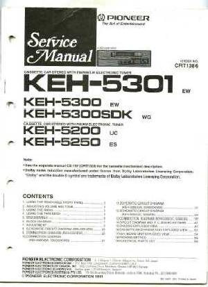 Сервисная инструкция Pioneer KEH-5200, KEH-5250, KEH-5300, KEH-5301 ― Manual-Shop.ru