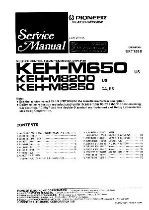 Service manual Pioneer KEH-M650, KEH-M8200, KEH-M8250 ― Manual-Shop.ru