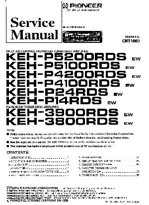 Service manual Pioneer KEH-P14RDS, KEH-P24RDS ― Manual-Shop.ru