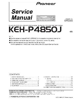 Сервисная инструкция Pioneer KEH-P4850J ― Manual-Shop.ru