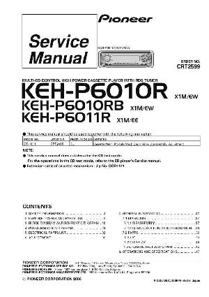 Сервисная инструкция Pioneer KEH-P6010R, KEH-P6011R ― Manual-Shop.ru