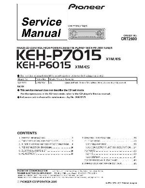 Service manual Pioneer KEH-P6015, KEH-P7015 ― Manual-Shop.ru