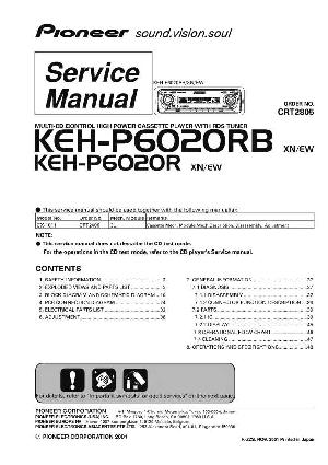 Сервисная инструкция Pioneer KEH-P6020R ― Manual-Shop.ru
