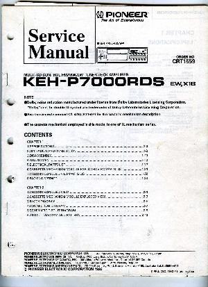 Сервисная инструкция Pioneer KEH-P7000RDS ― Manual-Shop.ru