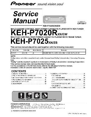 Сервисная инструкция Pioneer KEH-P7020R, KEH-P7025 ― Manual-Shop.ru