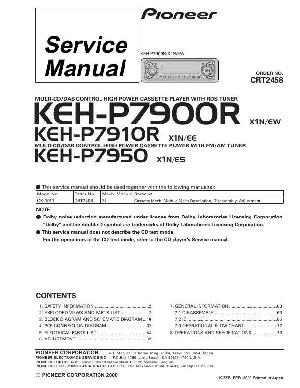 Сервисная инструкция Pioneer KEH-P7900R, KEH-P7910R, KEH-P7950 ― Manual-Shop.ru