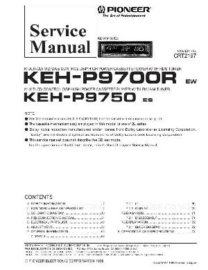 Сервисная инструкция Pioneer KEH-P9700R, KEH-P9750 ― Manual-Shop.ru