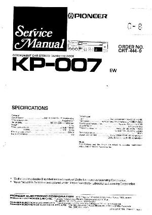 Сервисная инструкция Pioneer KP-007 ― Manual-Shop.ru