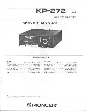 Сервисная инструкция Pioneer KP-272 ― Manual-Shop.ru