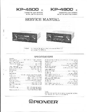 Сервисная инструкция Pioneer KP-4500, KP-4800 ― Manual-Shop.ru