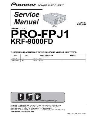 Сервисная инструкция Pioneer KRF-9000FD ― Manual-Shop.ru