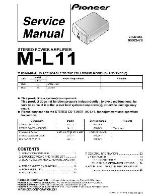 Сервисная инструкция Pioneer M-L11 ― Manual-Shop.ru