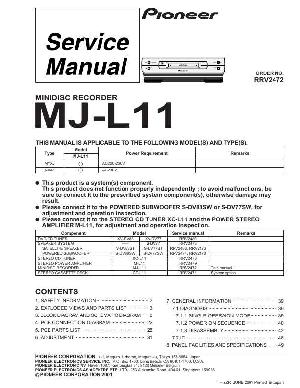 Service manual Pioneer MJ-L11 ― Manual-Shop.ru