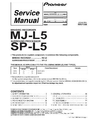Service manual Pioneer MJ-L5, SP-L5 ― Manual-Shop.ru