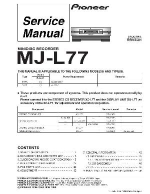 Service manual Pioneer MJ-L77 ― Manual-Shop.ru