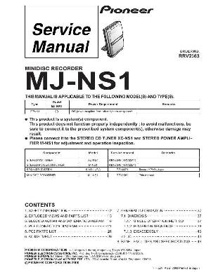 Service manual Pioneer MJ-NS1 ― Manual-Shop.ru