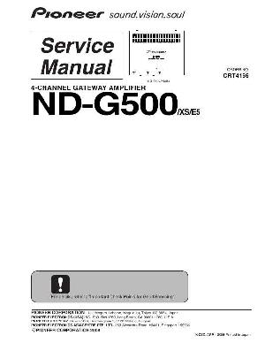 Service manual Pioneer ND-G500 ― Manual-Shop.ru