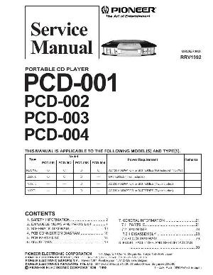 Service manual Pioneer PCD-001, PCD-002, PCD-003, PCD-004 ― Manual-Shop.ru