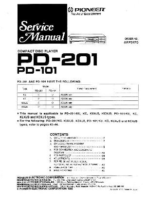 Service manual Pioneer PD-101, PD-201 ― Manual-Shop.ru