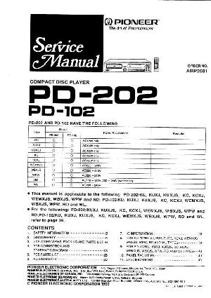 Сервисная инструкция Pioneer PD-102, PD-202 ― Manual-Shop.ru