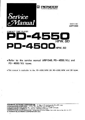 Service manual Pioneer PD-4550 ― Manual-Shop.ru