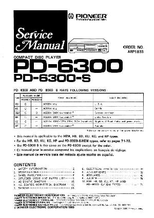 Service manual Pioneer PD-6300 ― Manual-Shop.ru
