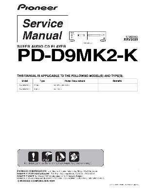 Service manual Pioneer PD-D9MK2-K ― Manual-Shop.ru
